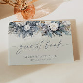 Boho White Rose Bloemen Tuin Tuin Huwelijk Gastenboek