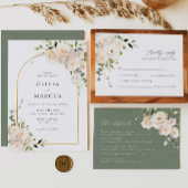 Boho White Rose Bloemenboog Tafelnummer