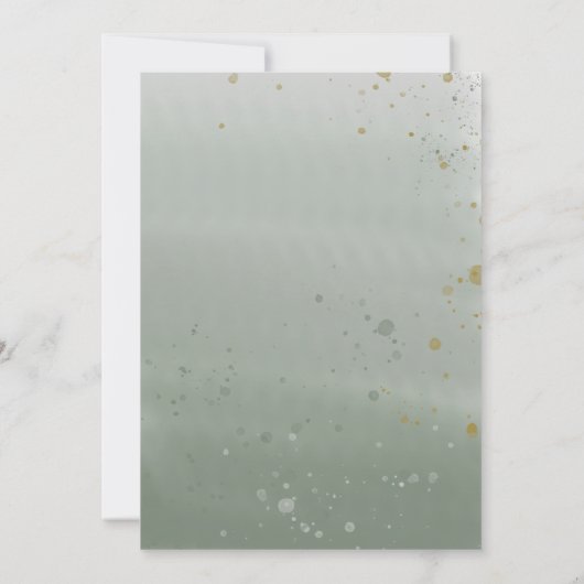 Boho White Roses Eucalyptus 50e verjaardag Kaart (Achterkant)