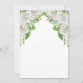 Boho White Roses | Orchideeën Floral Retirement Pa Kaart (Achterkant)