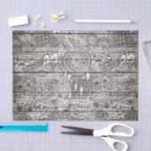 Boho White rustige dreamcatcher florale doedels wo Tissuepapier (Craft)