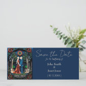 Boho Wicca Bruiloft Save the Date (Staand voorkant)