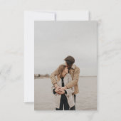 Boho wild bloemen trouwfoto QR RSVP (Achterkant)