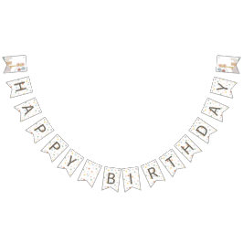 Boho wild een eerste verjaardag bunting banner