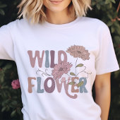 Boho Wild Flower T-shirt voor dames