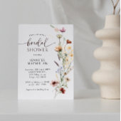 Boho Wild Flower Vrijgezellenfeest Kaart