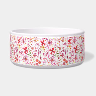 Boho Wild Flower Waterverf Voerbakje