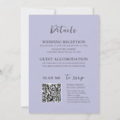 Boho Wild Flower Wreath All-in-One Wedding Kaart (Achterkant)