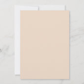Boho Wild Flowers Save the Date Card | Minimalist (Achterkant)