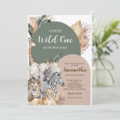 Boho Wild One Baby shower Kaart (Staand voorkant)