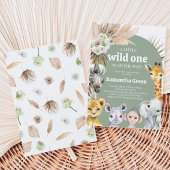 Boho Wild One Baby Shower Kaart