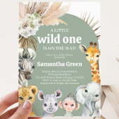 Boho Wild One Baby Shower Kaart