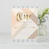 Boho Wild One | Eerste verjaardag Kaart (Staand voorkant)