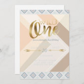 Boho Wild One | Eerste verjaardag Kaart (Voorkant / Achterkant)