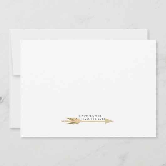 Boho Wild One | Eerste verjaardag Kaart (Achterkant)