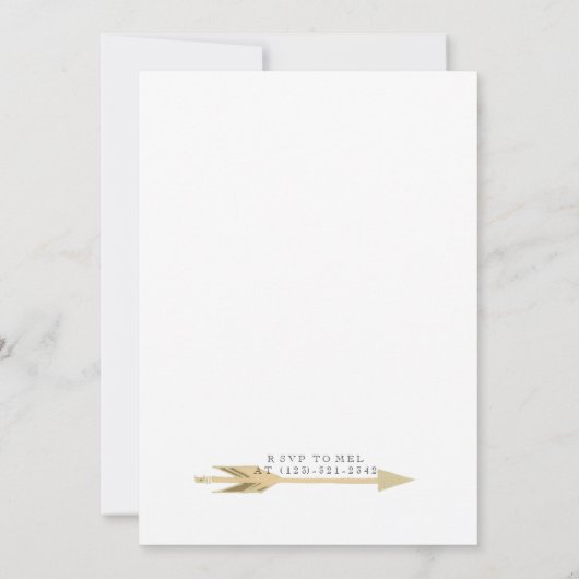 Boho Wild One | Eerste verjaardag Kaart (Achterkant)