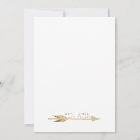 Boho Wild One | Eerste verjaardag Kaart (Achterkant)