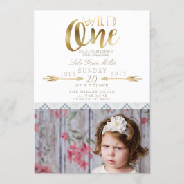 Boho Wild One | Eerste verjaardag Kaart