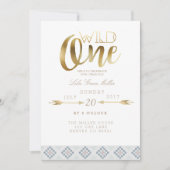 Boho Wild One | Eerste verjaardag Kaart (Voorkant)