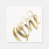 Boho Wild One | Eerste verjaardag Servetten (Voorkant)