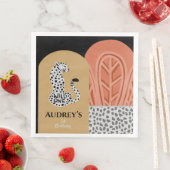 Boho Wild One Girls First Birthday Leopard Servet (Insitu)