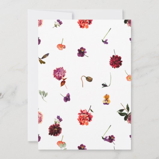 Boho Wild & Onederful Meisje 1e Verjaardag Kaart (Achterkant)