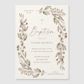 Boho Wildbloem Bloemen Geslacht Neutraal Doop (Voorkant)