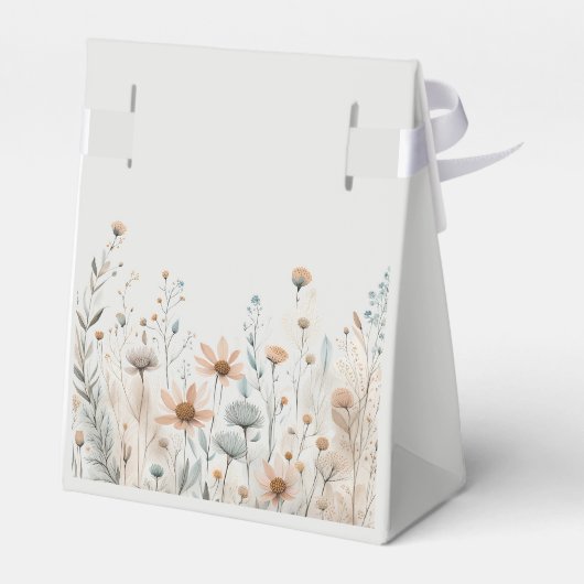 Boho Wildbloemen Bedankdoosjes (Achterkant)