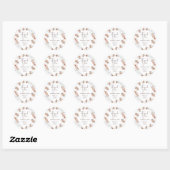 Boho-wildbloemen Bedankt voor je komst Stickers (Vel)