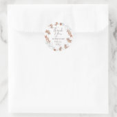 Boho-wildbloemen Bedankt voor je komst Stickers (Tas)