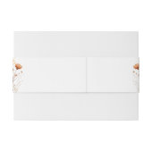 Boho Wildbloemen Beige Geel Neutrale bruiloft Uitnodigingen Wikkel (Achterkant Voorbeeld)