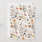 Boho Wildbloemen Bloemen Bruidsbrunch Kaart (Achterkant)