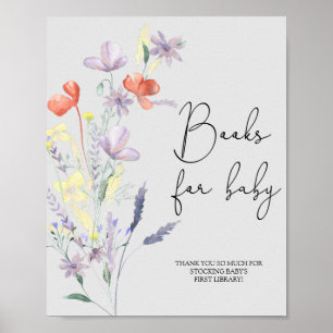 Boho Wildbloemen - Boeken voor baby Poster