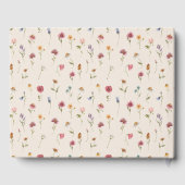 Boho Wildbloemen Bruiloft Gastenboek (Achterkant)