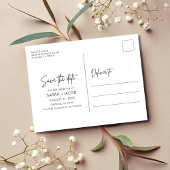 Boho Wildbloemen Budget Bruiloft Save the Date Aankondigingskaart