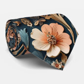 Boho Wildbloemen Elegant naadloos patroon Stropdas (Opgerold)