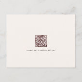 Boho Wildbloemen Elegante bruiloft Details Informatiekaartje (Achterkant)