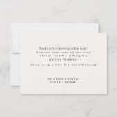 Boho Wildbloemen Elegante herfst bruiloft Bedankkaart (Achterkant)