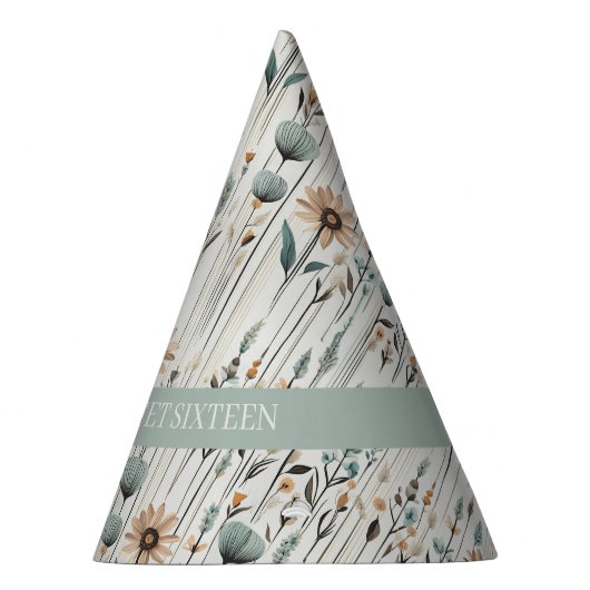 Boho Wildbloemen Feesthoedjes (Rechts)