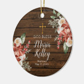 Boho Wildbloemen Floral Gepersonaliseerd meisje Ba Keramisch Ornament (Links)