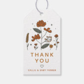 Boho Wildbloemen Gift Label Cadeaulabel (Voorkant)