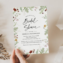 Boho Wildbloemen Greenery Bridal Shower