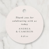 Boho Wildbloemen herfst bruiloft Bedankjes Labels (Achterkant)