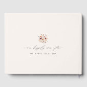 Boho Wildbloemen  herfst bruiloft Gastenboek (Achterkant)