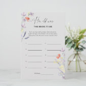 Boho Wildbloemen Hoe oud was de bruid om mee te sp (Staand voorkant)