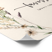 Boho-wildbloemen-huldeposter Poster (Hoek)