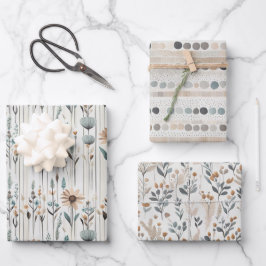Boho Wildbloemen Inpakpapier Vel
