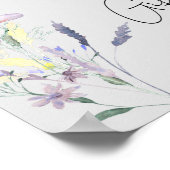 Boho Wildbloemen - Kaart en baby shower van Gifts Poster (Hoek)