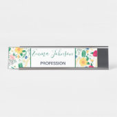 Boho Wildbloemen Meadow Floral Design Bureau Naambordje (Voorkant)