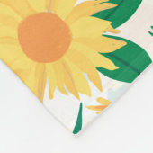 Boho Wildbloemen Meadow Floral Design Fleece Deken (Hoek)